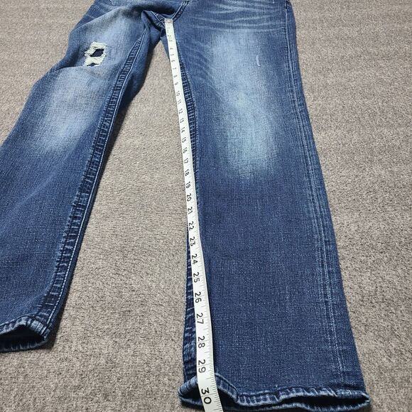 Kut from the Kloth Jeans Womens 12 Blue Stevie Straight Leg Slim Fit Denim Pant - Picture 2 of 9